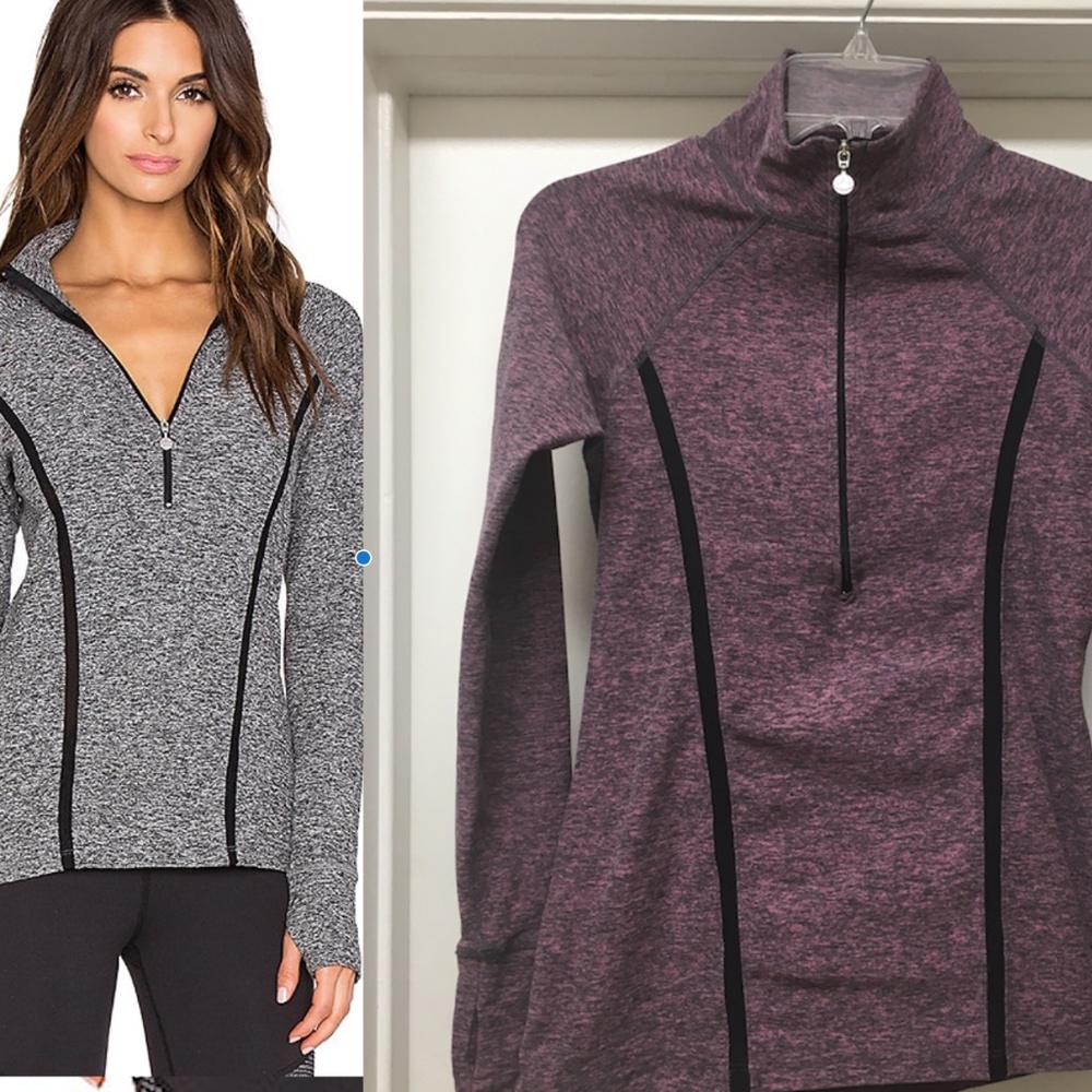 Beyond Yoga Lattice 1/2 Zip Pullover Thumbholes